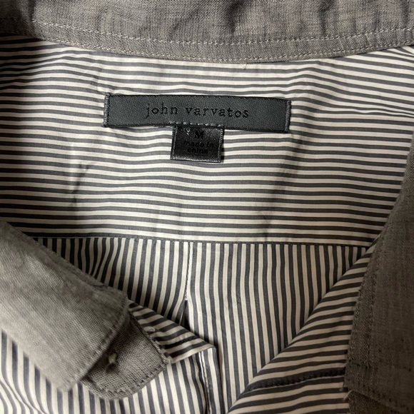 Men’s John varvatos Cotton Shirt w/ Elbow Patches size medium - Picture 4 of 6